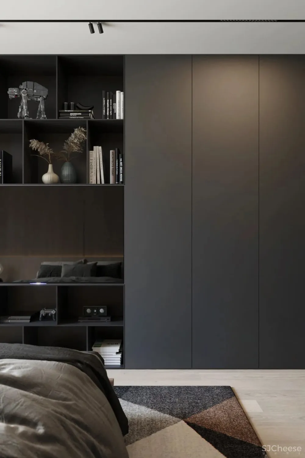 灰色极简空间，混凝土的质地！