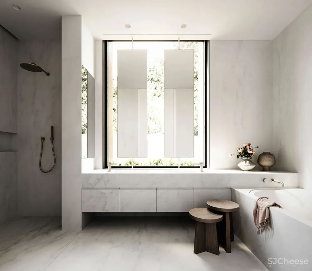 他做的公寓楼看起来像别墅,10套大平层户型还不一样,干净有格调的简约风太美了!