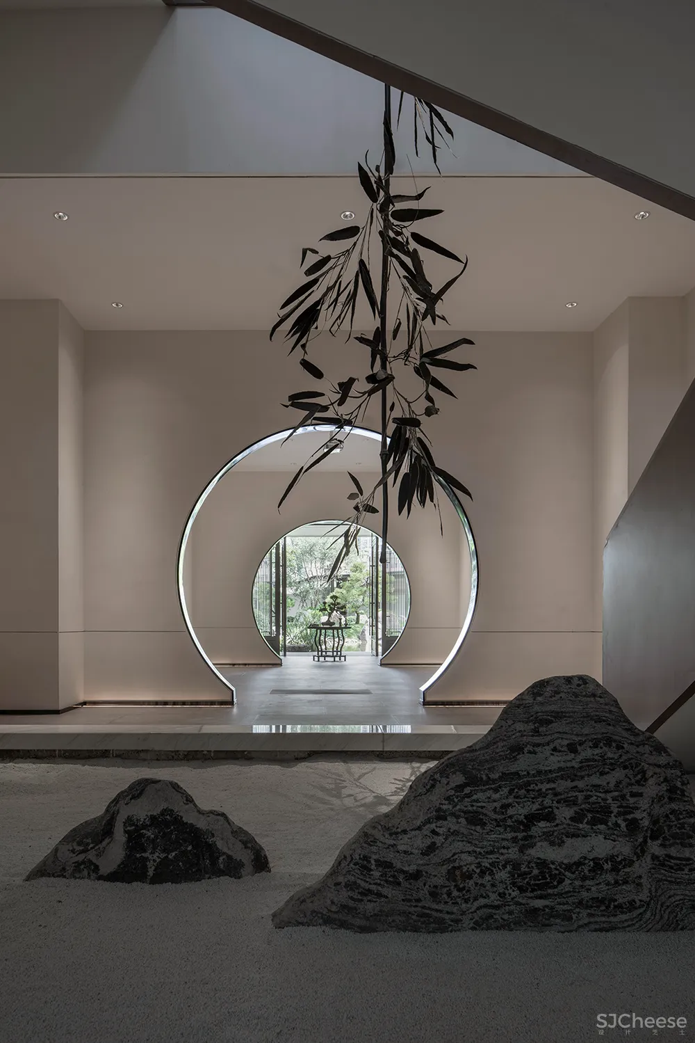 吴文粒:2500㎡中式售楼处,珑廷风雅韵,隐归禅深处!