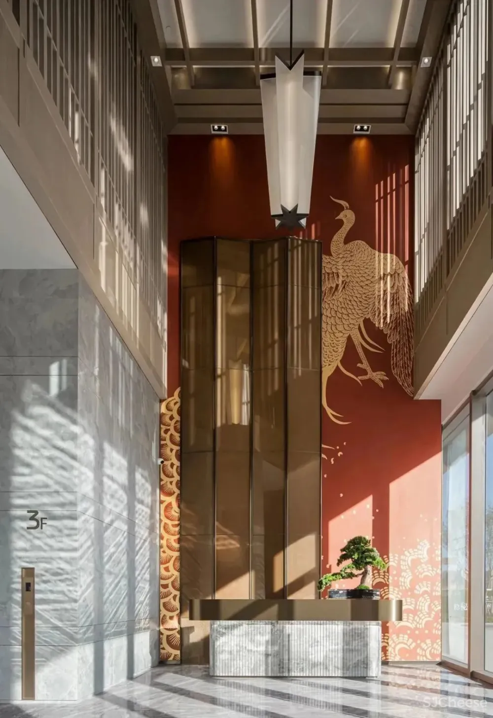 新城·凤凰台 体验中心,演绎那一抹红的诗情画意 牧笛设计