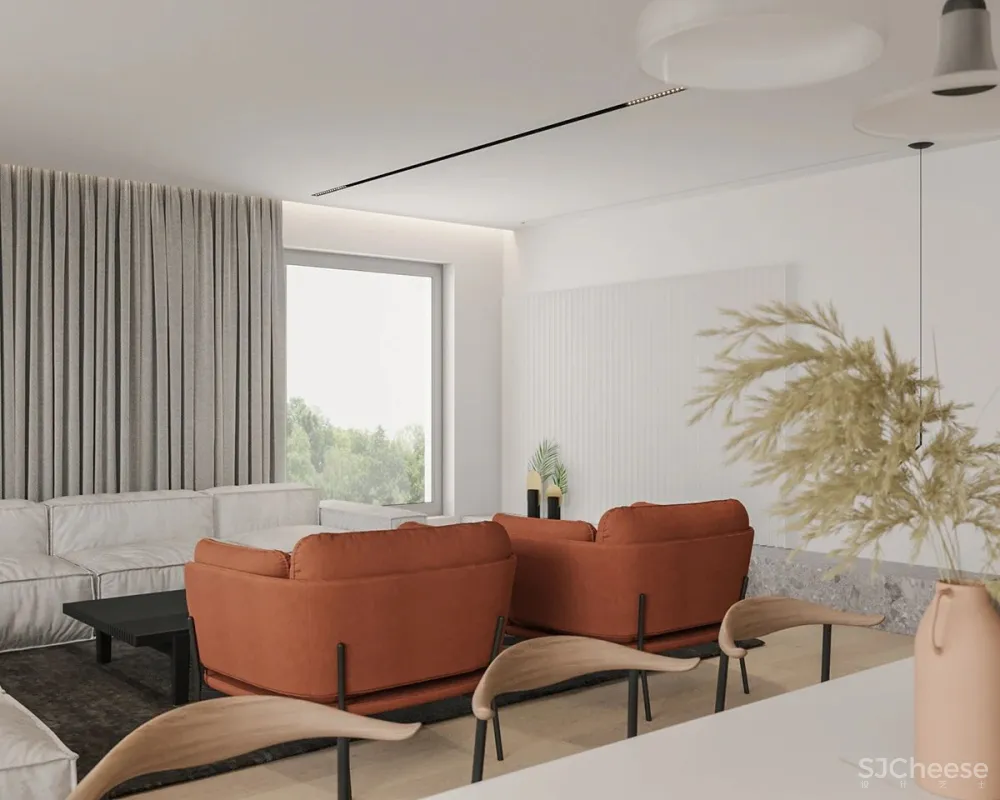 主卧带开放浴室,一室户也能住出豪宅感