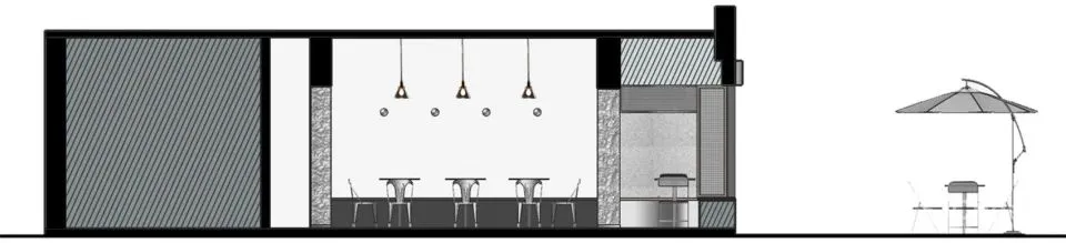 一间开放式的街边店