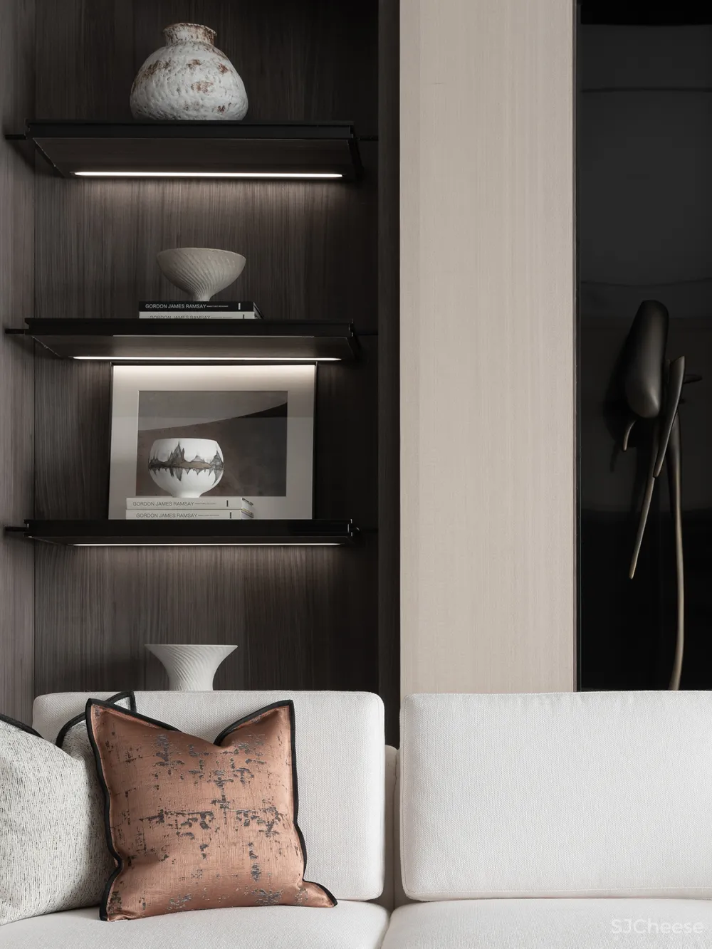 178㎡清冷色系，演绎宋代美学的简静纯粹！