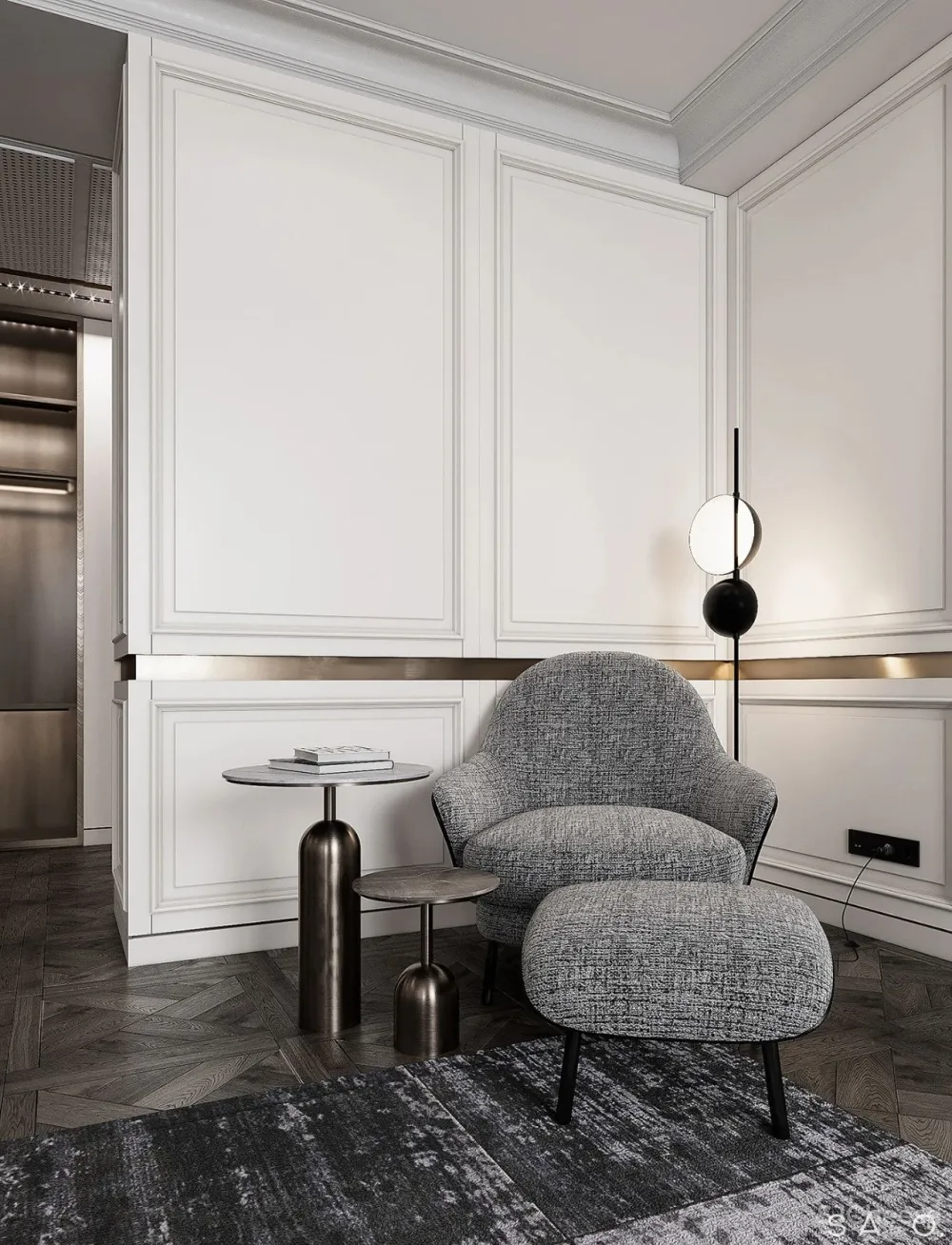 简约线条灰色系,一半是设计,一半是艺术