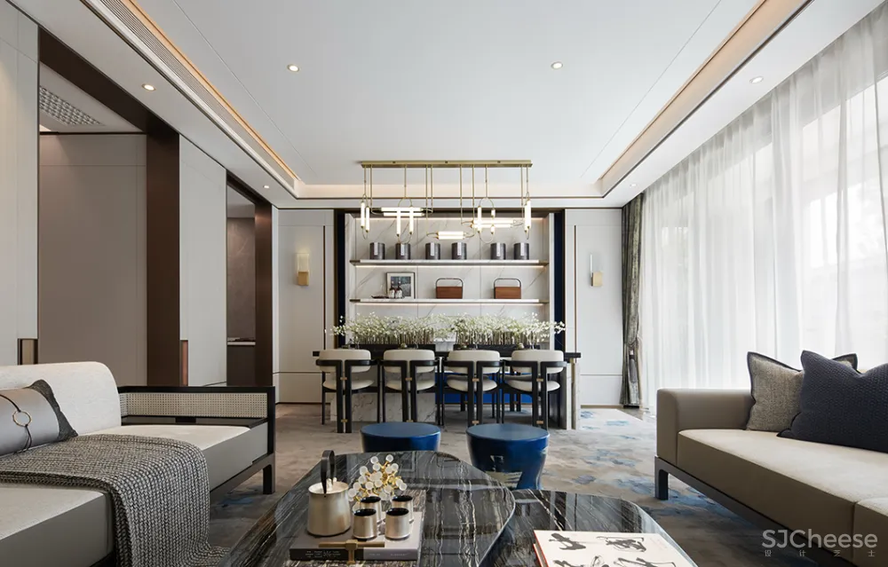 岳蒙:一抹幽蓝,韵染留白!