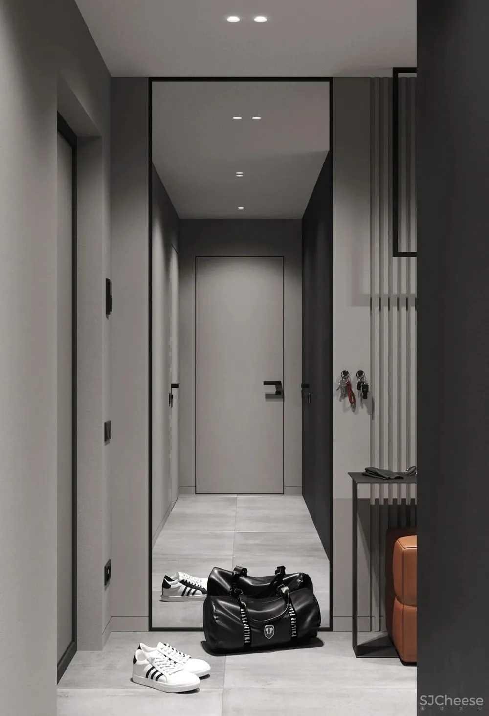 灰色极简空间，混凝土的质地！