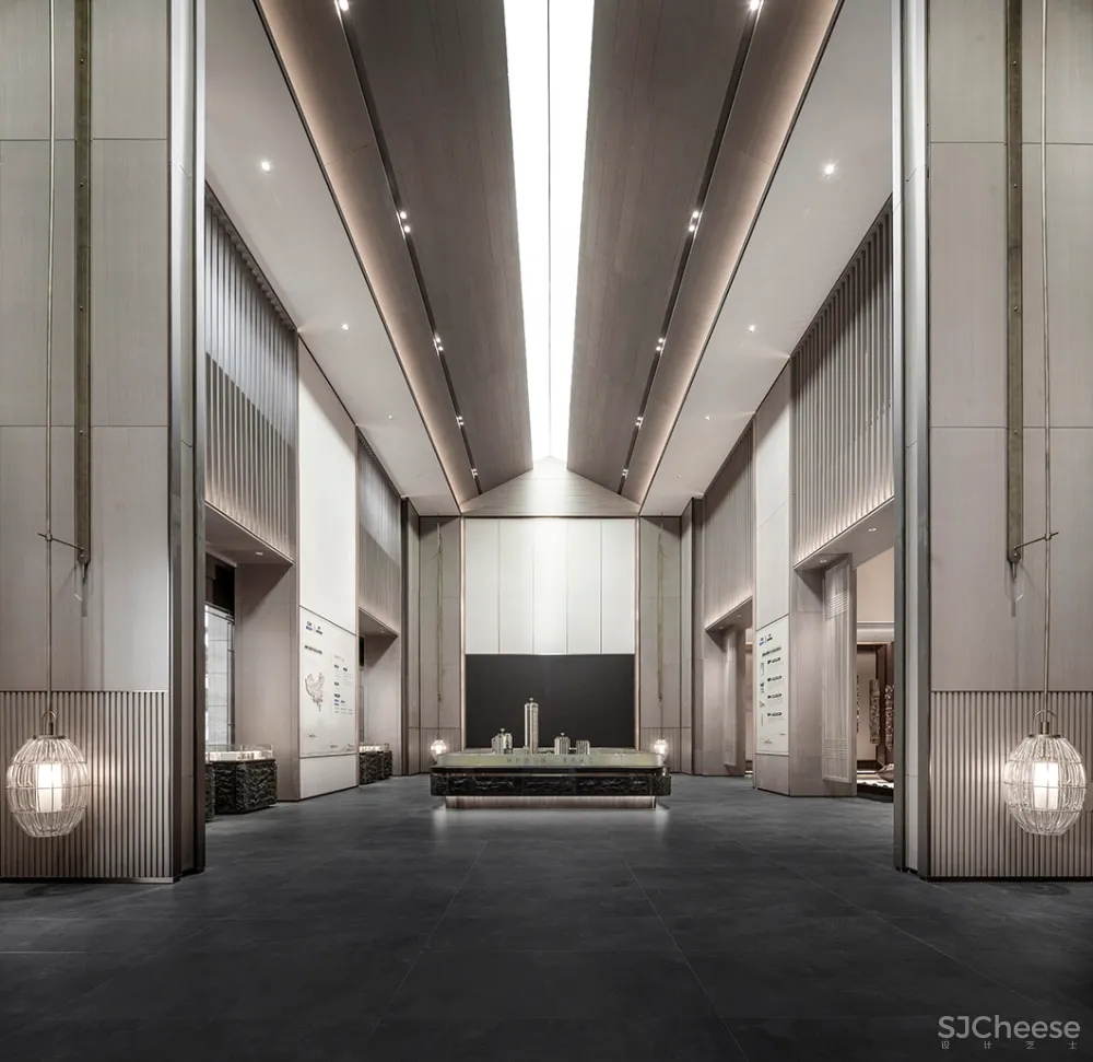 吴文粒:2500㎡中式售楼处,珑廷风雅韵,隐归禅深处!