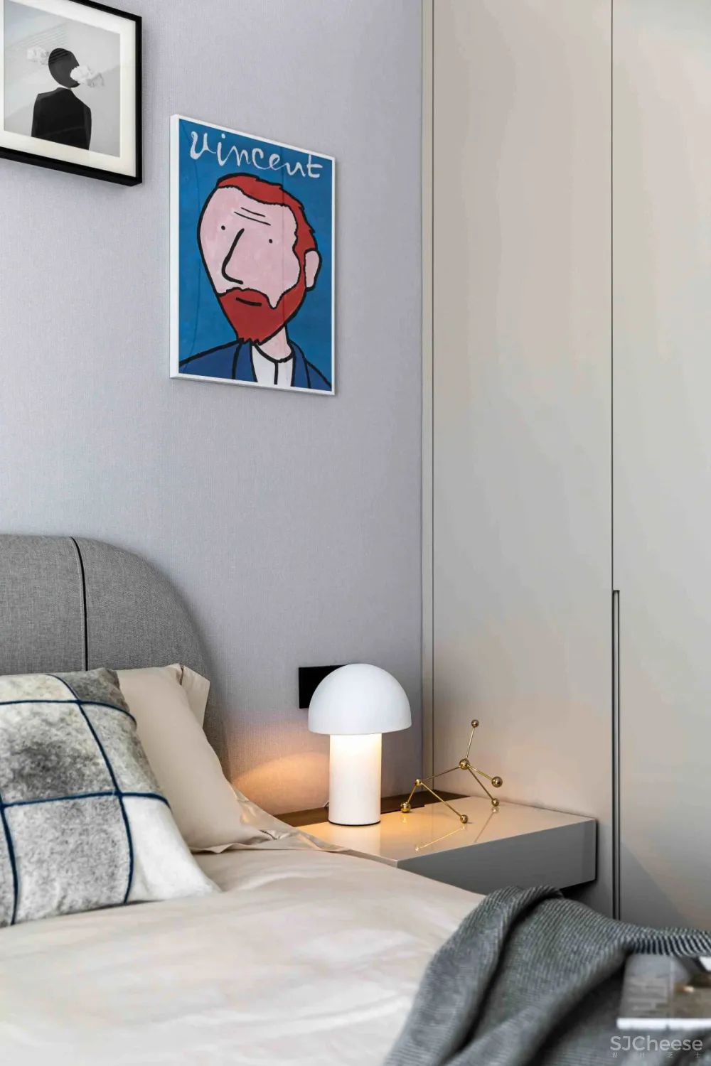 大理石 原木，80后业主的现代风四居室 花漾美作