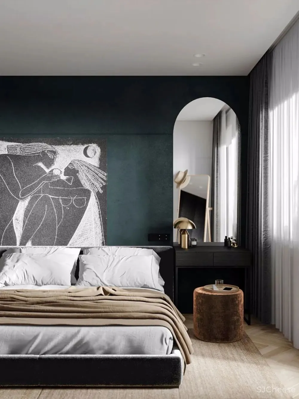 78㎡还能拥有超大落地镜？各种pose随你拍拍拍！