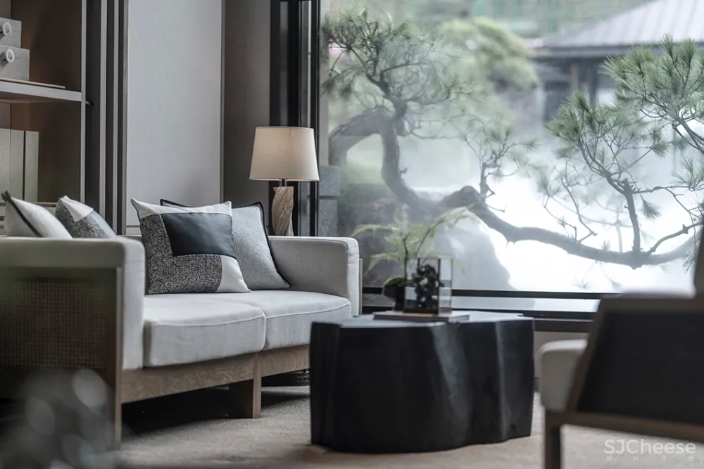 吴文粒:2500㎡中式售楼处,珑廷风雅韵,隐归禅深处!