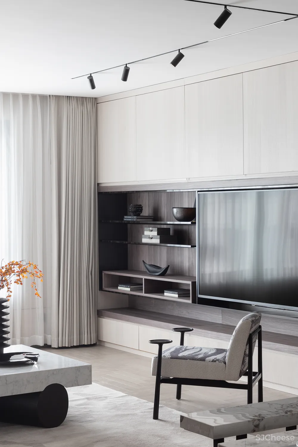 178㎡清冷色系，演绎宋代美学的简静纯粹！