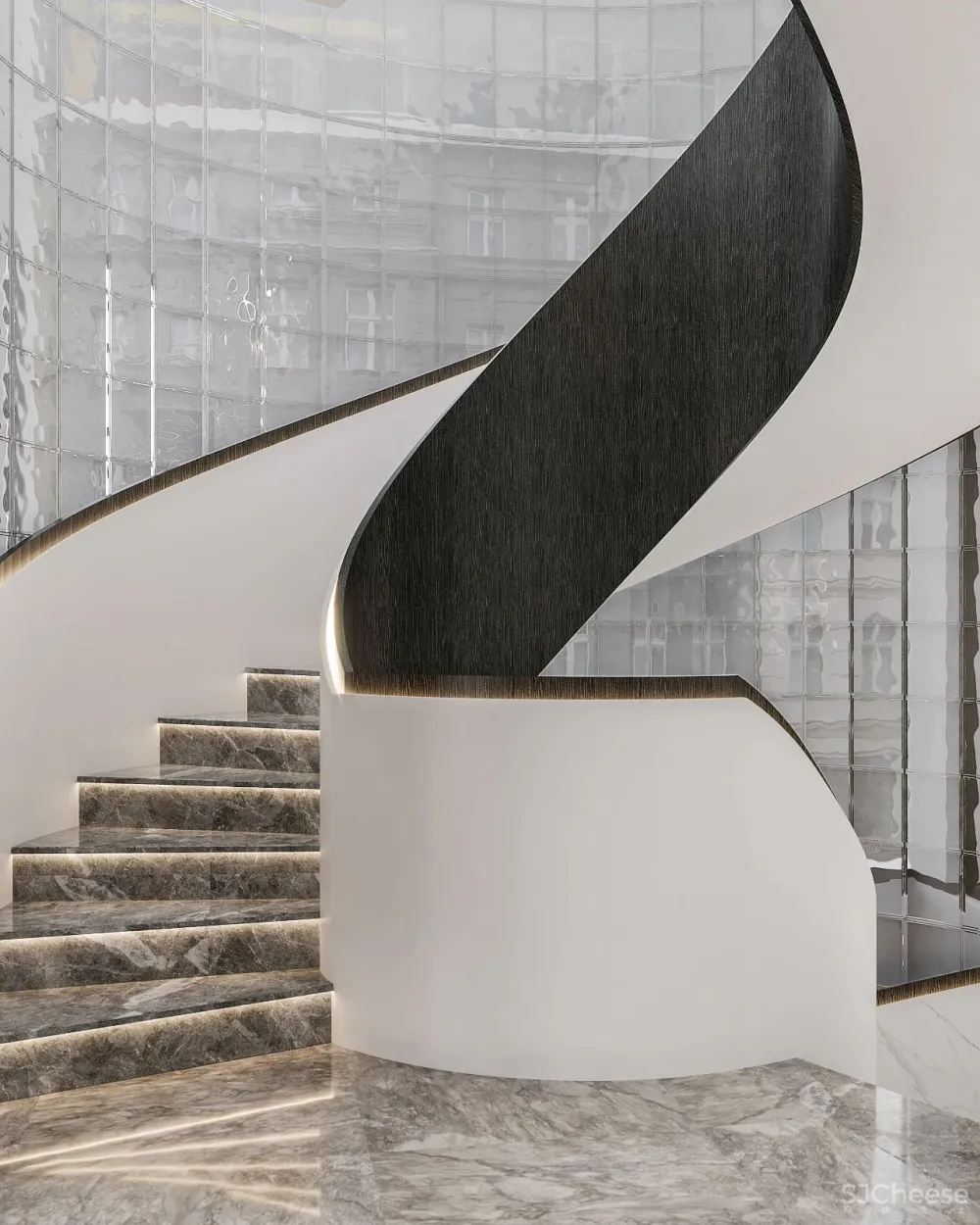 茧界设计.冷晨辉 「桃花源」550平私宅:解构 寂静美学