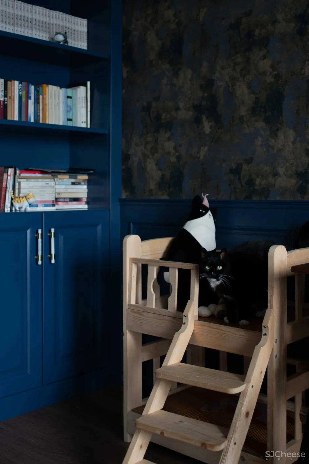 2人居的217㎡复古大宅,其中200㎡给7只猫住?