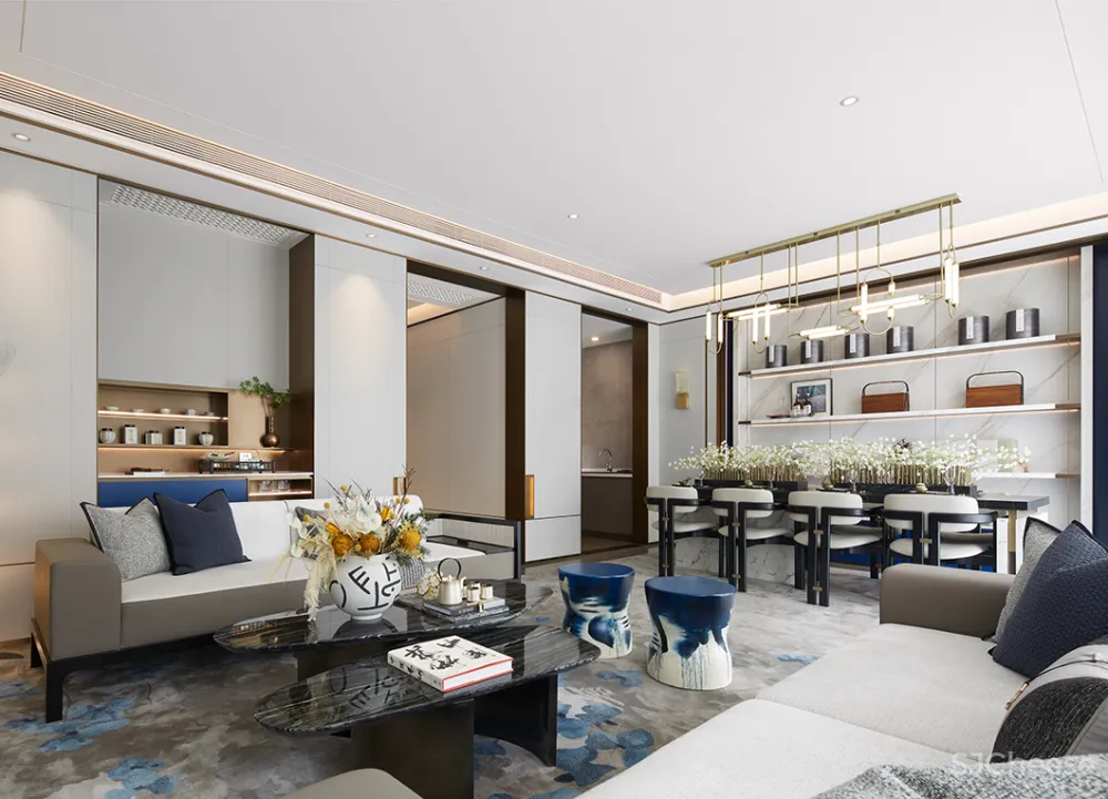 岳蒙:一抹幽蓝,韵染留白!