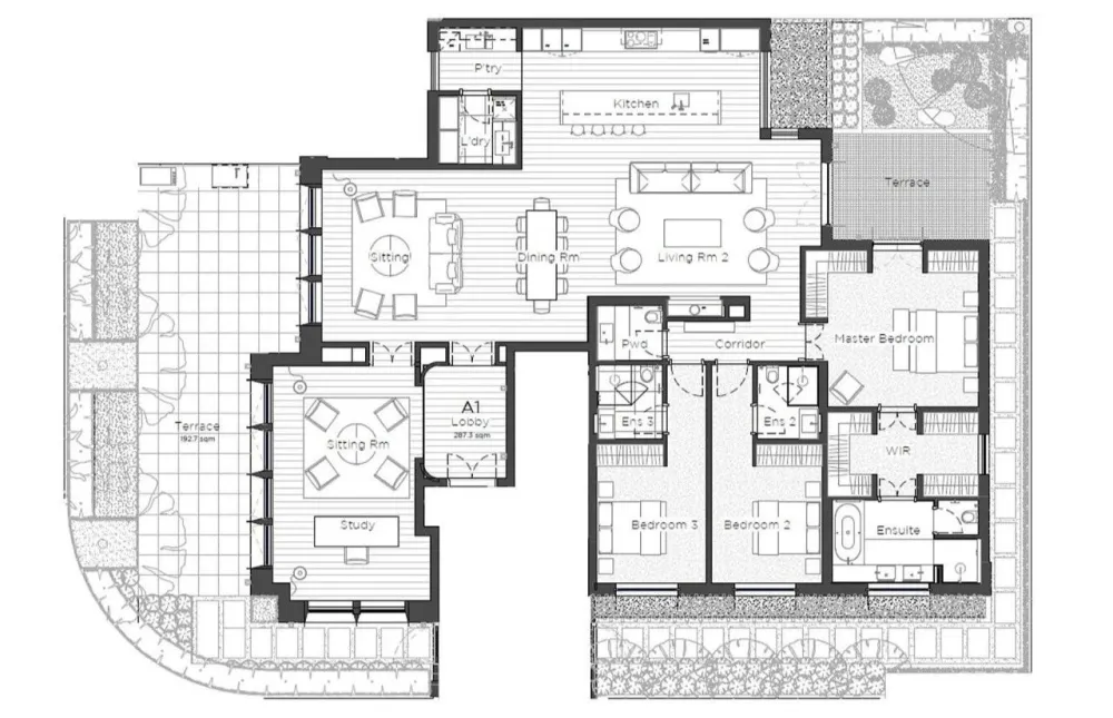 他做的公寓楼看起来像别墅,10套大平层户型还不一样,干净有格调的简约风太美了!