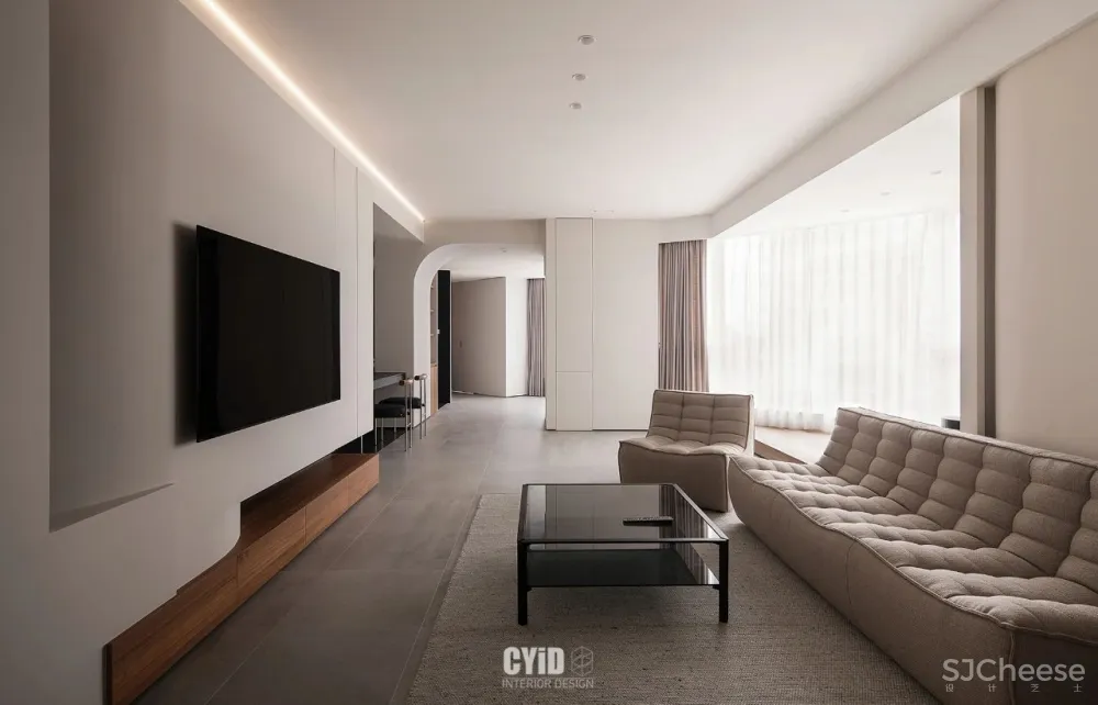 留白与弧度，赋予空间满分张力 辰佑设计