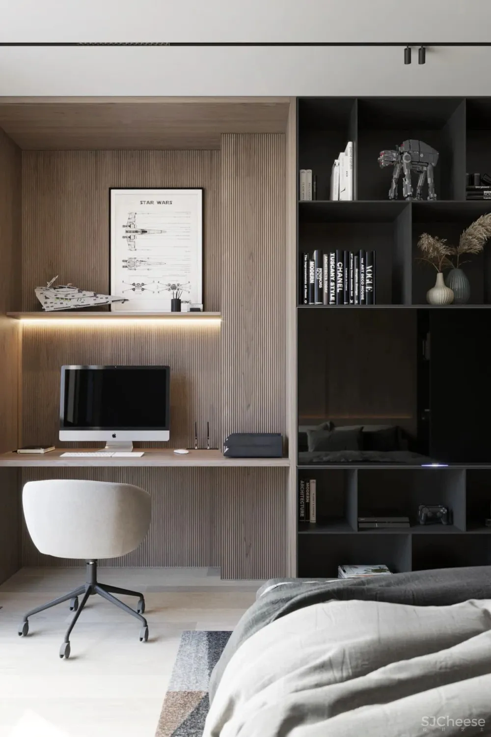 灰色极简空间，混凝土的质地！