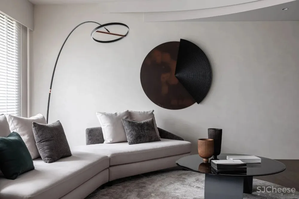 胡桃木 高级灰,纯粹而艺术的现代空间