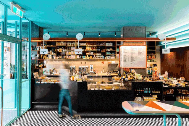 Caffettiera Caffé Bar in Montréal by Ménard Dworkind.