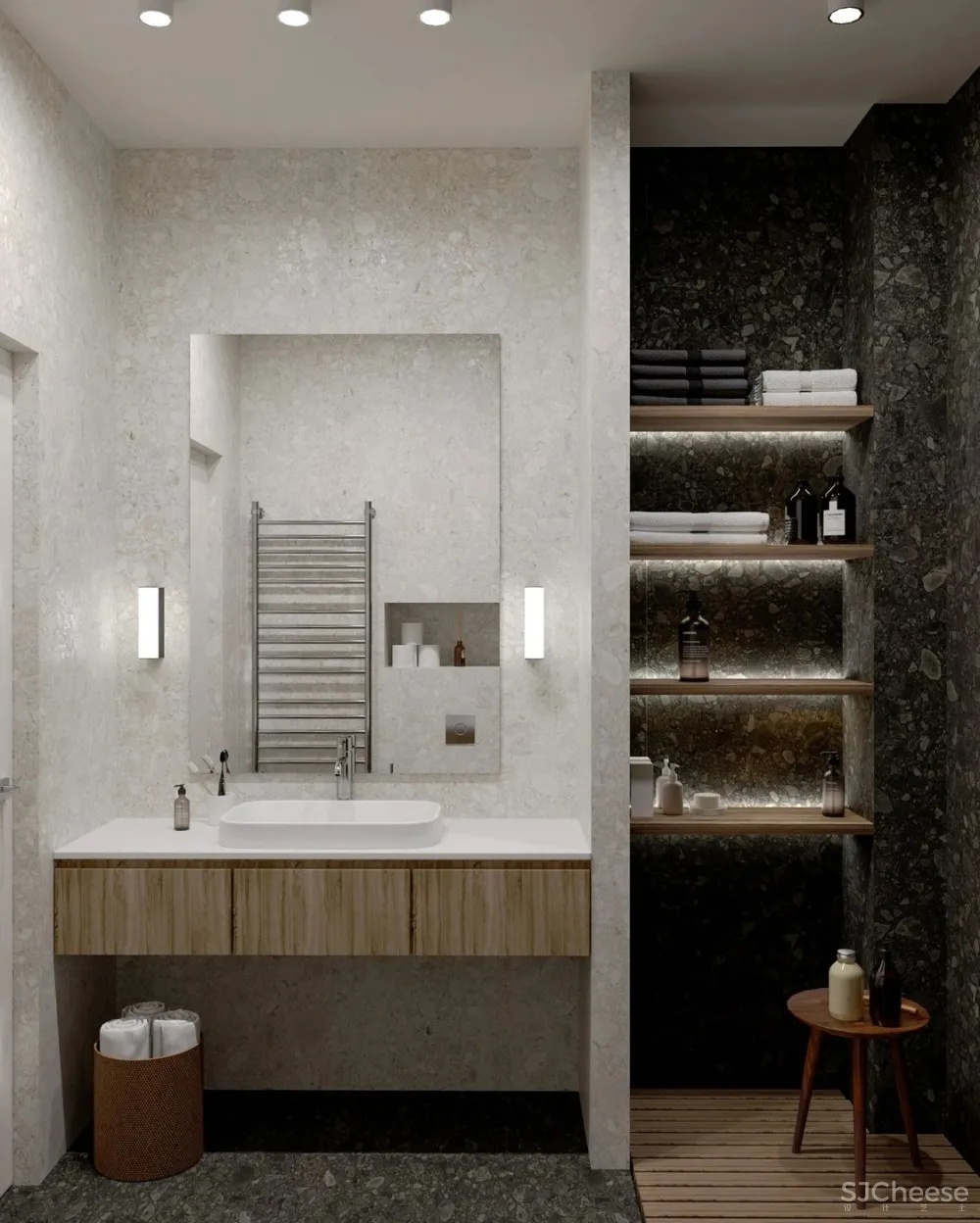 76㎡绿色朴质,细节处显精致!