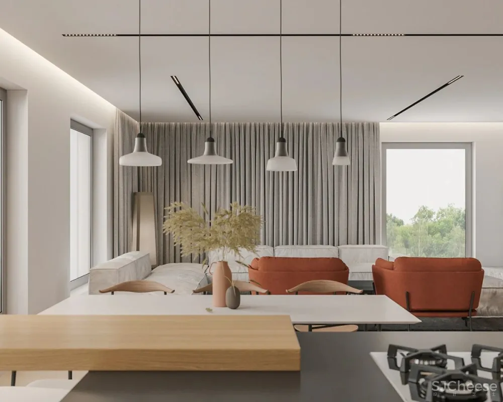 主卧带开放浴室,一室户也能住出豪宅感