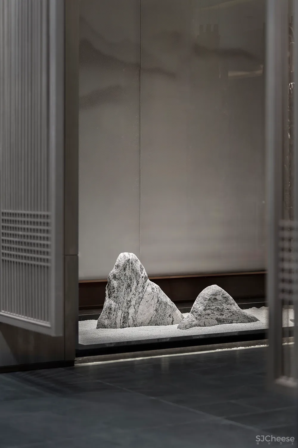 吴文粒:2500㎡中式售楼处,珑廷风雅韵,隐归禅深处!