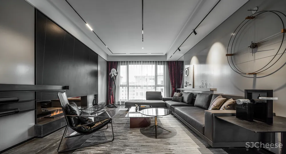 231㎡气质高级黑,简约时尚、格调十足!