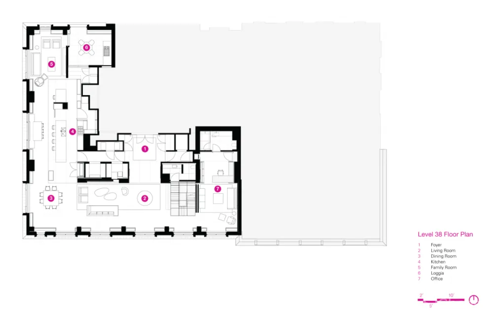 590㎡的顶层公寓,奢华也可以是一种 LOFT 范儿