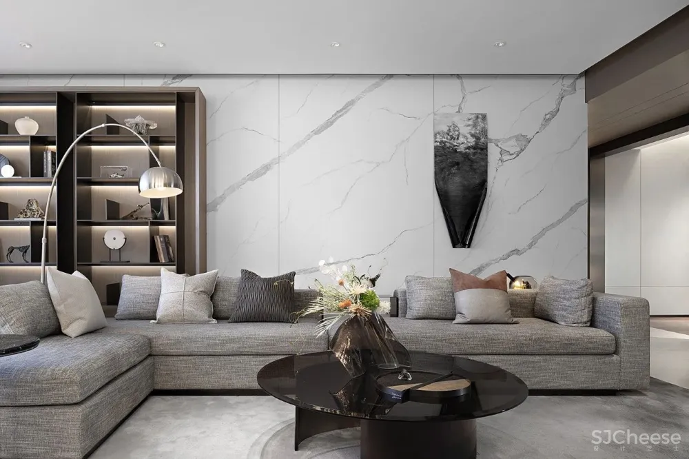 195㎡雅灰大平层，静奢间勾勒家的温情！