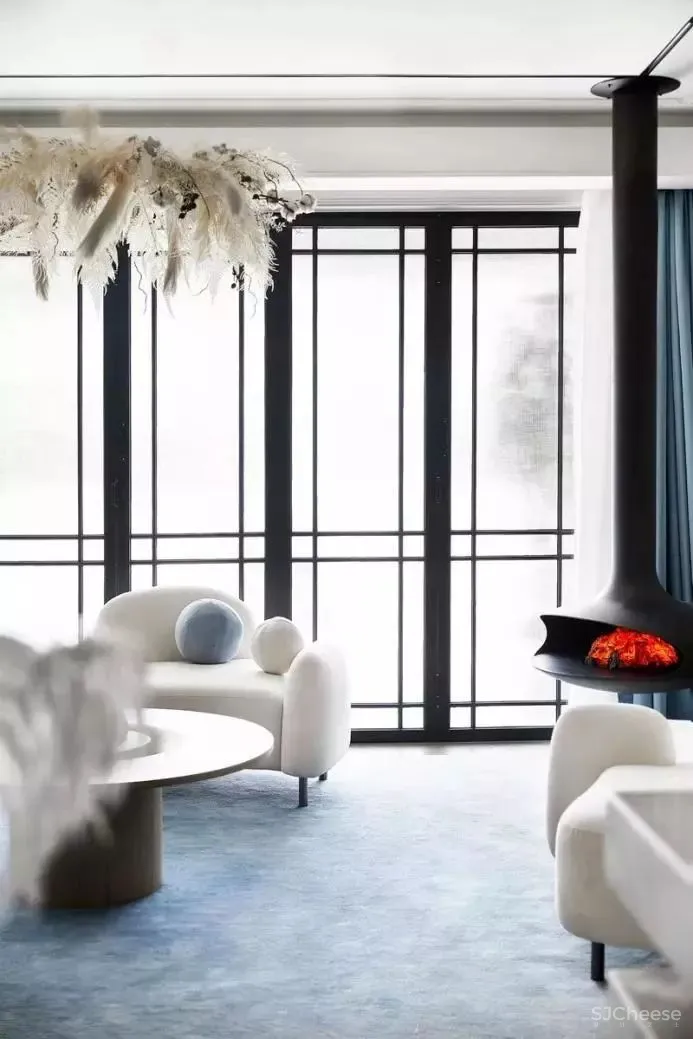 满满的设计亮点!319㎡样板间,全是知识点