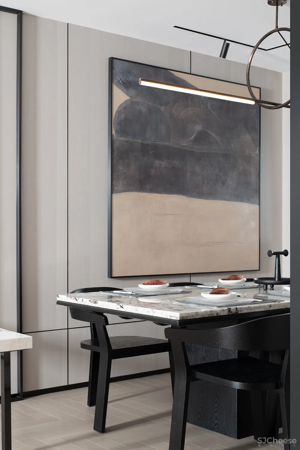 178㎡清冷色系，演绎宋代美学的简静纯粹！