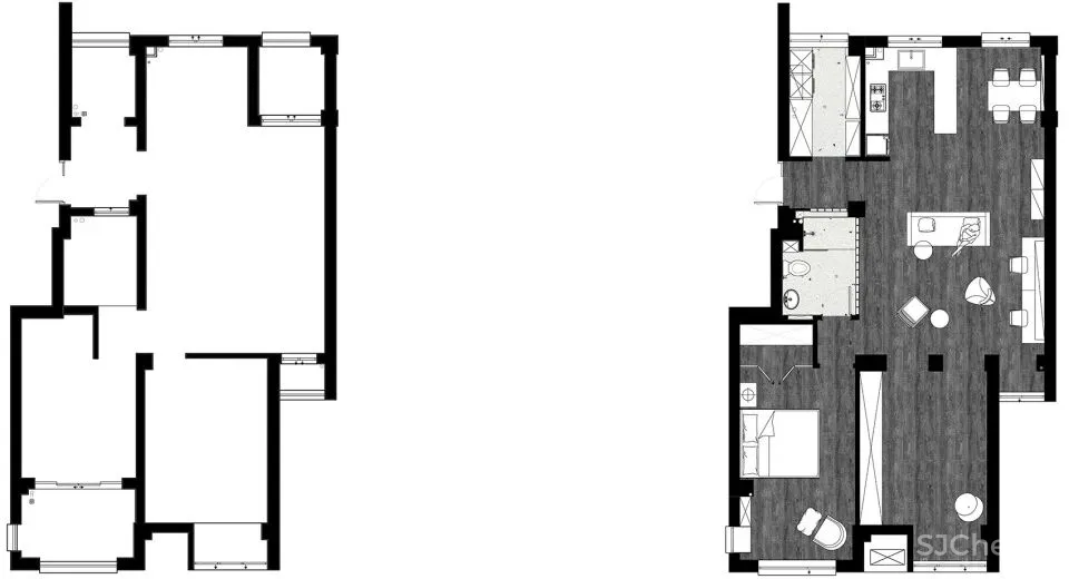 以设计语言的多重可能性展示主人独特的生活美学 EMMA HOME摄影师之家 吾索设计