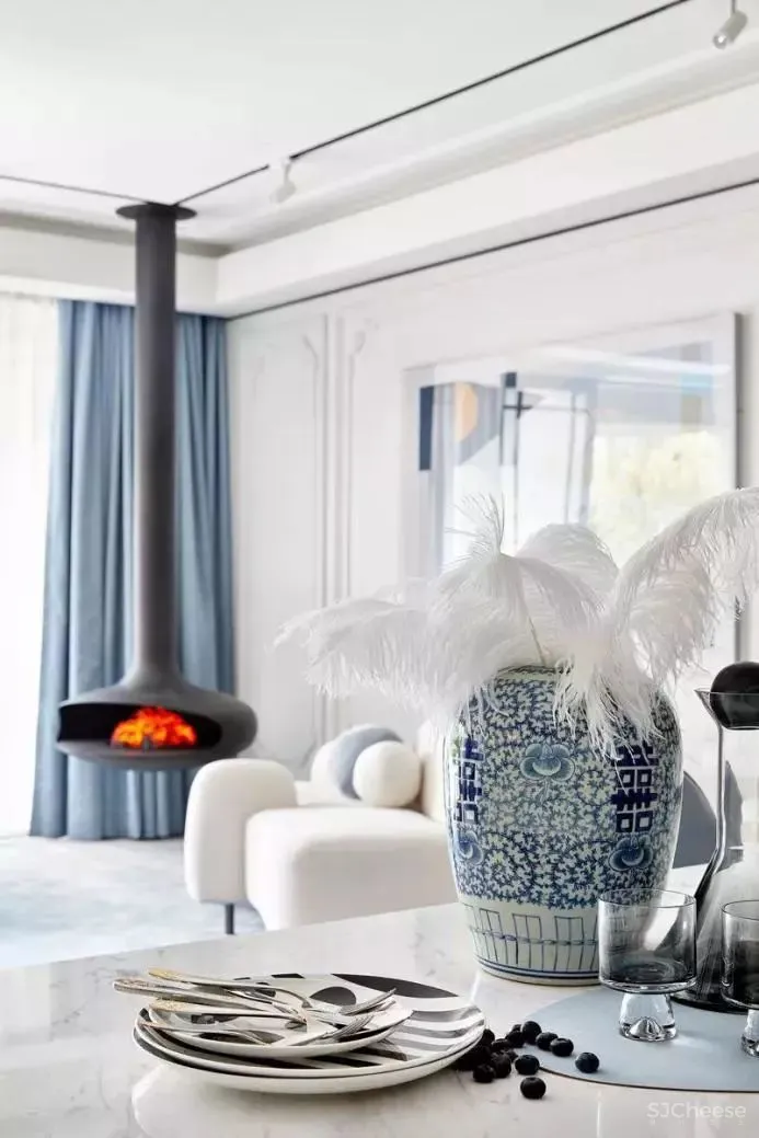 满满的设计亮点!319㎡样板间,全是知识点