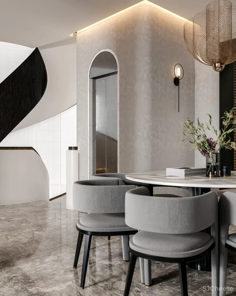 茧界设计.冷晨辉 「桃花源」550平私宅:解构 寂静美学