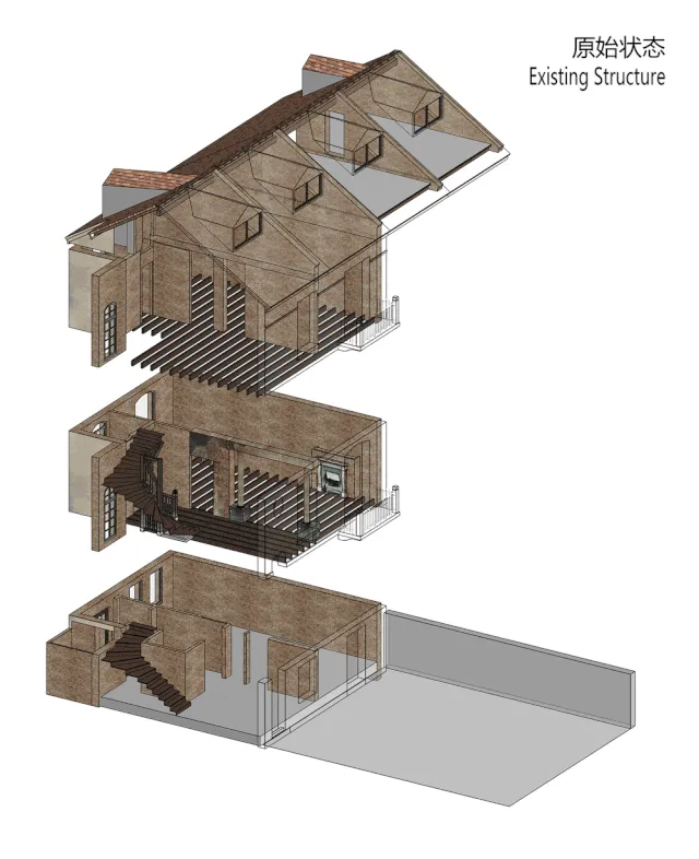 1936年的上海法式洋房改造而成的办公空间