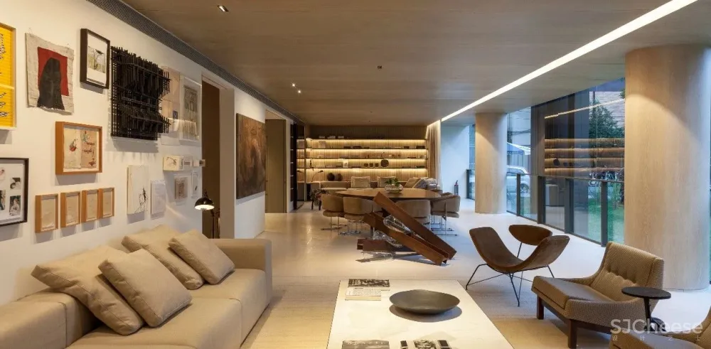 一梯两户的平层公寓楼样板房公开,自然奢华才有的高级感