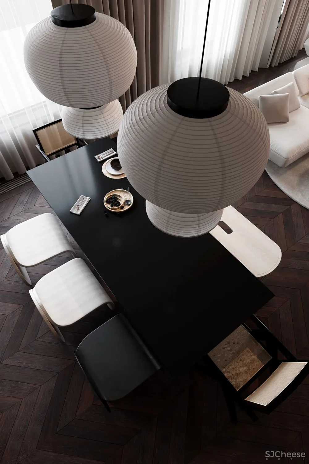 114㎡ 只做一室一厅，三开间的横厅太豪华了！