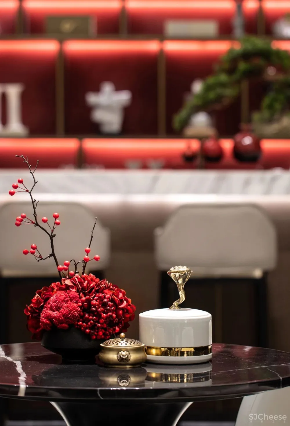 高级黑 中国红,曲直方圆之间的至简至美!