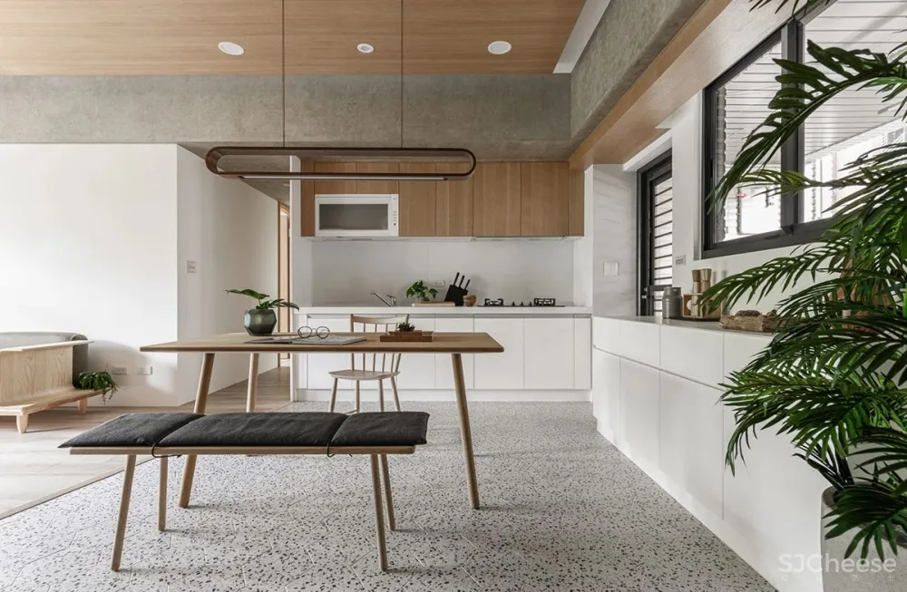 屋主要的生活是简约舒缓的,家里更应该如此