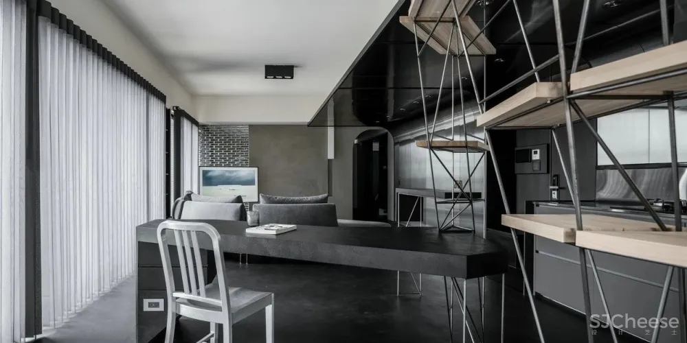 黑白简约住宅，简约设计的日常生活 studio X4设计