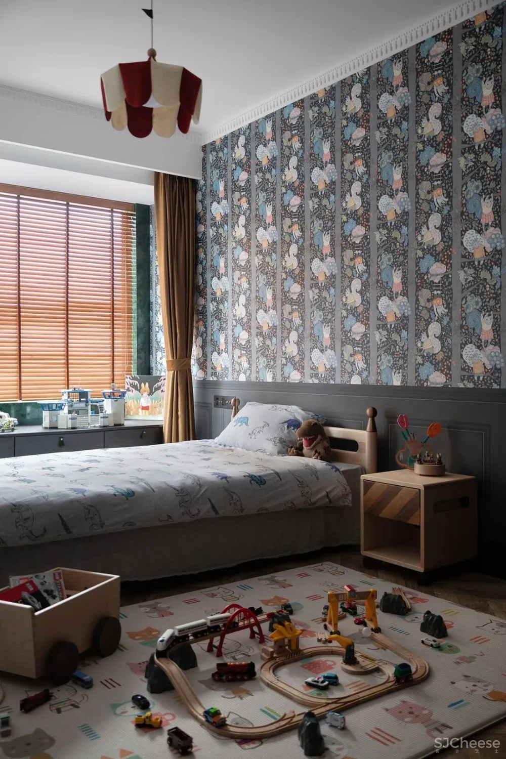 129㎡的极致复古美，再现经典红绿配色！