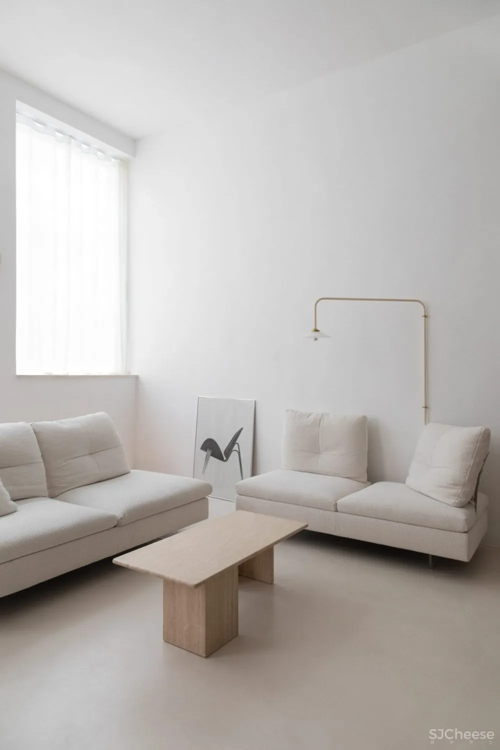 92㎡ 简约 LOFT,玻璃隔断让空间更通透