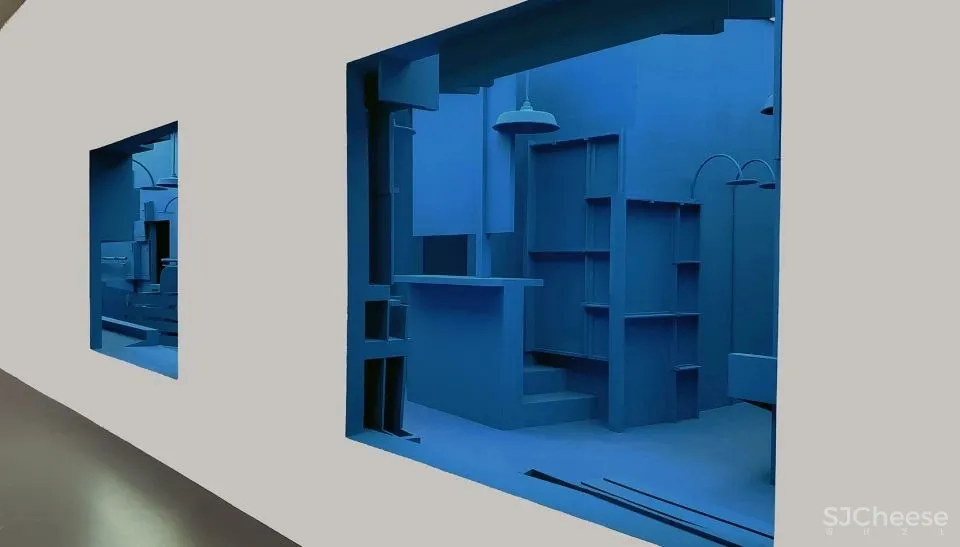 九层塔的蓝色塔基,深圳 王子耕