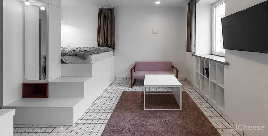 双十一也是光棍节!5套超小单身公寓设计案例,分享给剁完手的你