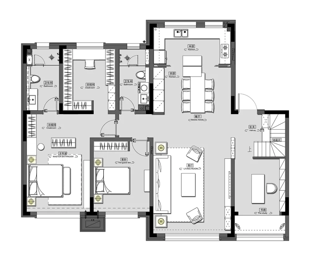 231㎡气质高级黑,简约时尚、格调十足!