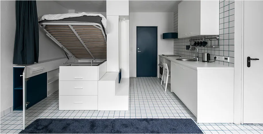 双十一也是光棍节!5套超小单身公寓设计案例,分享给剁完手的你