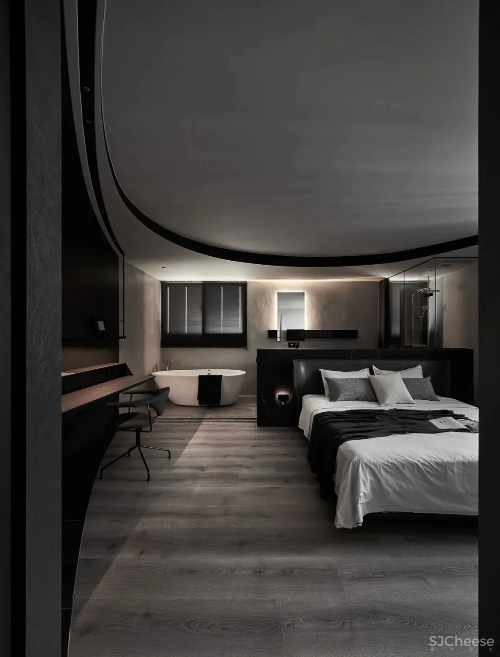 105㎡冷酷黑私宅,年轻人大胆追求前卫之家! 新澄设计