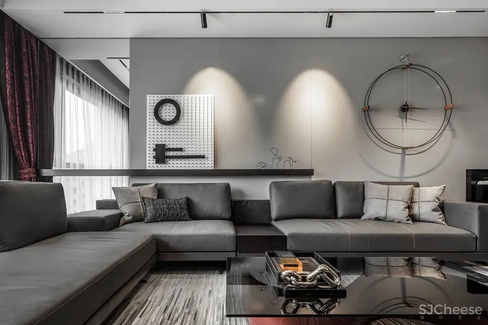 231㎡气质高级黑,简约时尚、格调十足!