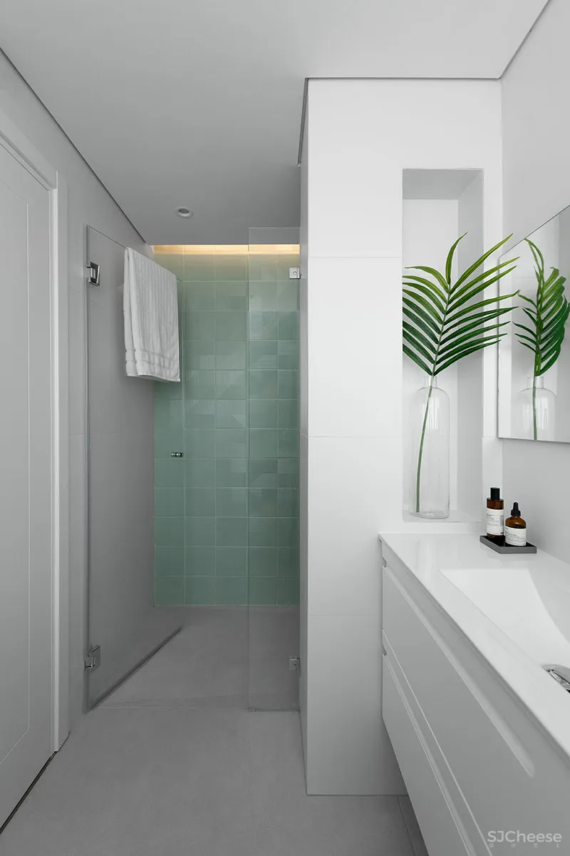 130㎡ 三居室,全开放客厅,连玄关都省了