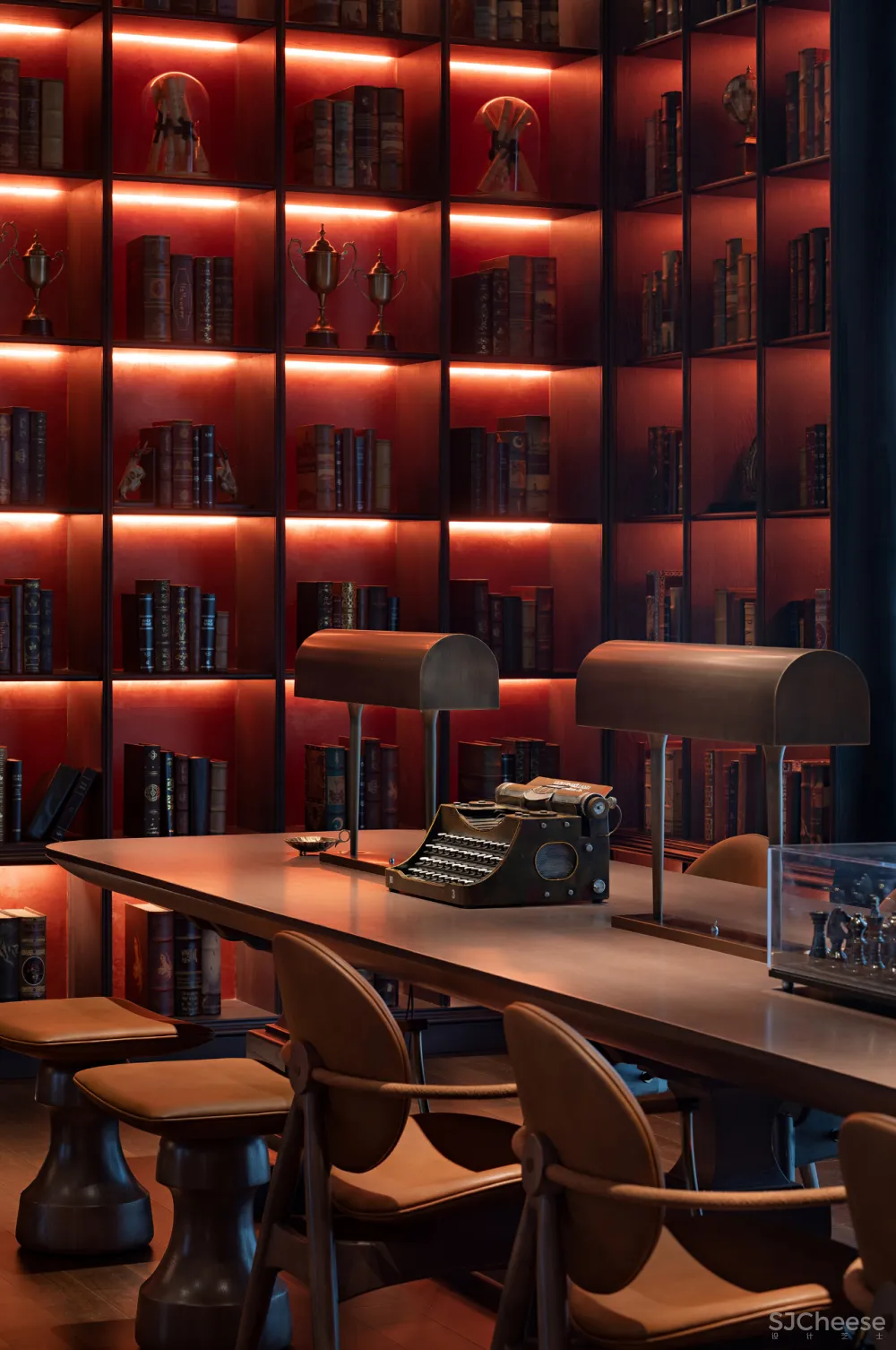 明德设计丨郑州万科荣成云图售楼处:英式古典的当代演绎